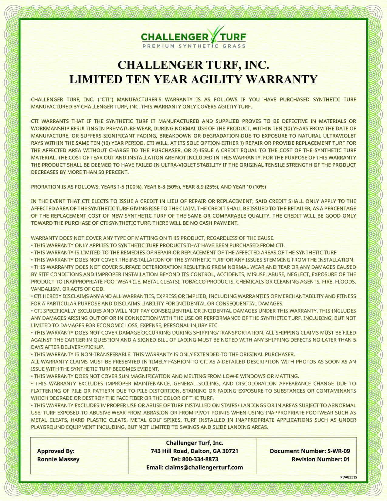 Challenger-10yrAgility-Warranty